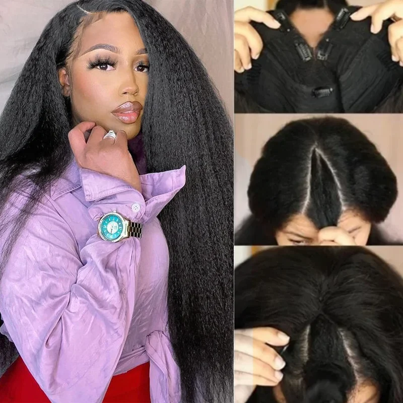 250Density V Part Wig Human Hair Kinky Straight Natural Dark 36inches Brazilian Remy Easy To Wear No Leave Out Glueless Women
250Density V Part Wig Human Hair Kinky Straight Natural Dark 36inches Brazilian Remy Easy To Wear No Leave Out Glueless Women