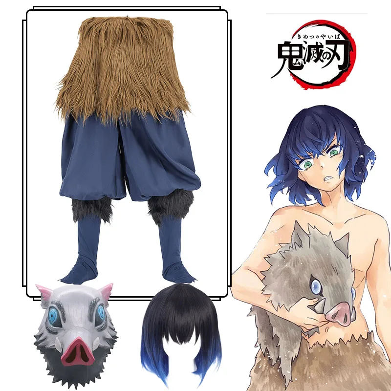 Anime Hashibira Inosuke Cosplay Costume Demon Slayer Kimetsu No Yaiba Cosplay Costumes Pig Mask Pants Outfit Halloween Clothes
Anime Hashibira Inosuke Cosplay Costume Demon Slayer Kimetsu No Yaiba Cosplay Costumes Pig Mask Pants Outfit Halloween Clothes