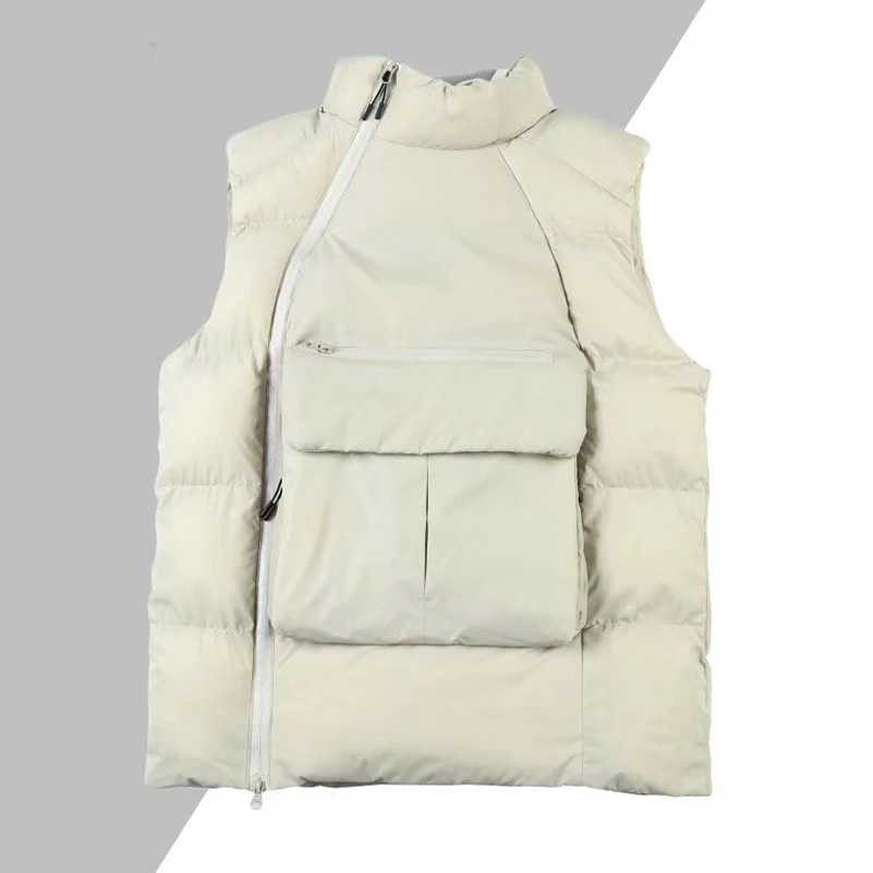 Autumn Winter Men's Down Embroidered Vest Tactical Cotton Jacket Metal Nylon Pockets Doudoune Homme MA659
Autumn Winter Men's Down Embroidered Vest Tactical Cotton Jacket Metal Nylon Pockets Doudoune Homme MA659