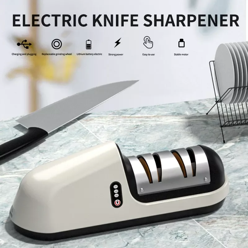 Professional Electric Knife Sharpener USB Powered Household Knife Sharpener Kitchen Tools Grinder Knife Blade Sharpening
Professional Electric Knife Sharpener USB Powered Household Knife Sharpener Kitchen Tools Grinder Knife Blade Sharpening
