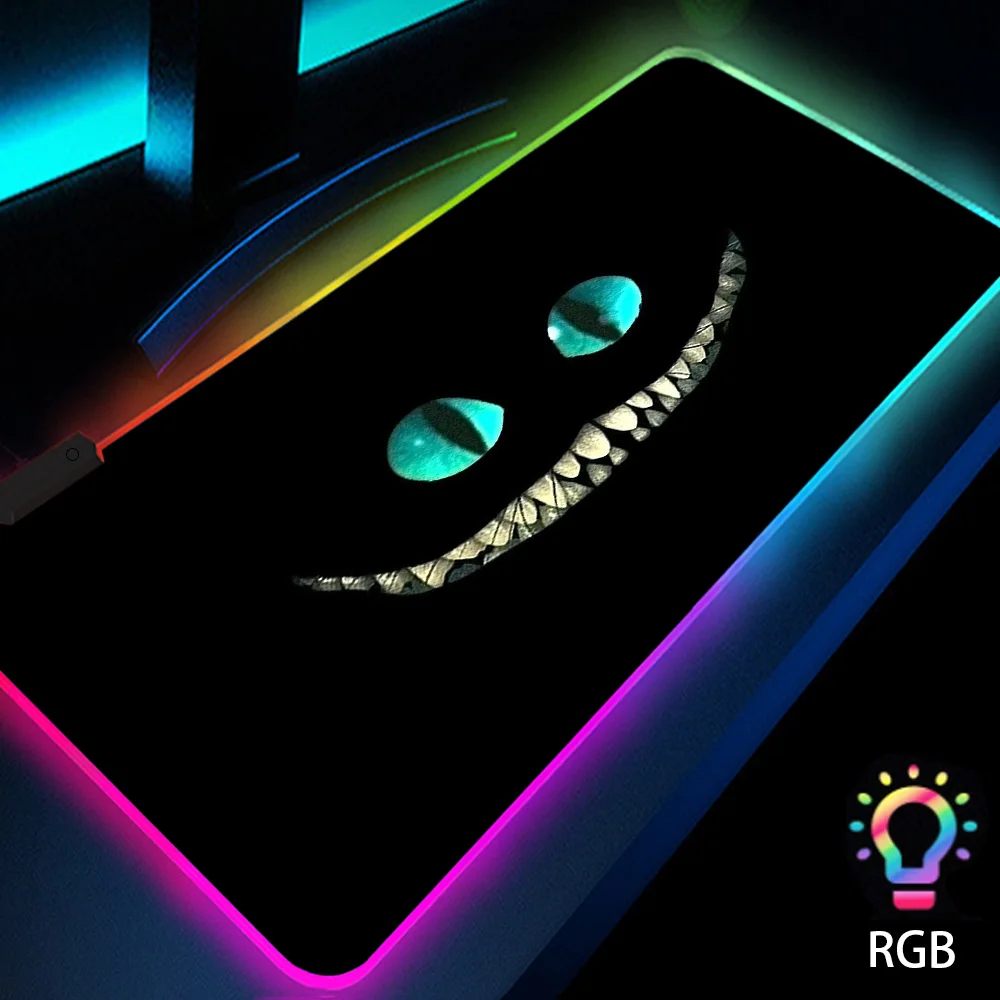 Cheshire Cat Black Anime Large Mouse Pad Alice In Wonderland LED Funny Gaming Pc Custom RGB Office Pc Desk Mats Backlit Keyboard
Cheshire Cat Black Anime Large Mouse Pad Alice In Wonderland LED Funny Gaming Pc Custom RGB Office Pc Desk Mats Backlit Keyboard