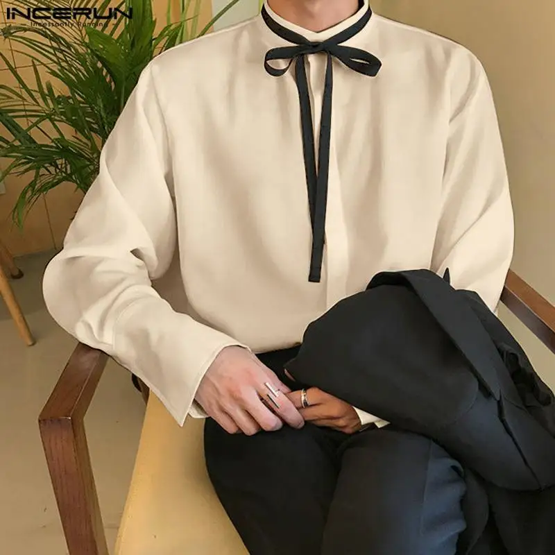 Men Shirt Patchwork Stand Collar Long Sleeve Lace Up Button Casual Shirts Brand Streetwear 2022 Korean Men Clothing 5XL INCERUN
Men Shirt Patchwork Stand Collar Long Sleeve Lace Up Button Casual Shirts Brand Streetwear 2022 Korean Men Clothing 5XL INCERUN