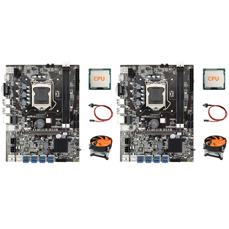 2X B75 ETH Mining Motherboard+CPU+Cooling Fan+SATA Cable+Switch Cable LGA1155 USB Adapter MSATA DDR3 B75 Motherboard
2X B75 ETH Mining Motherboard+CPU+Cooling Fan+SATA Cable+Switch Cable LGA1155 USB Adapter MSATA DDR3 B75 Motherboard