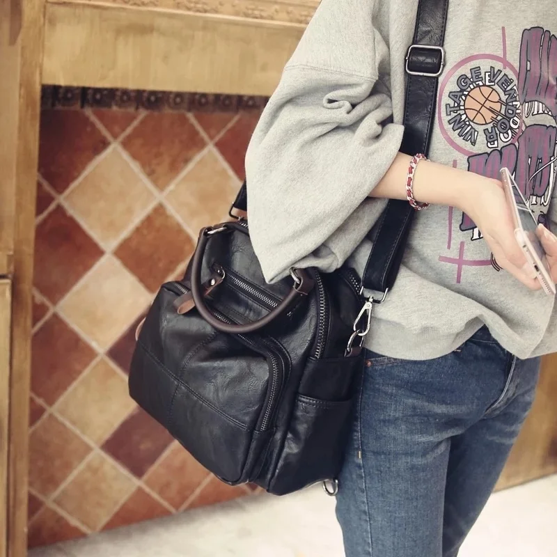 2023 New Women Handbag Multifunction Leather Flap Bag Ladies Vintage Casual Backpack For Women Small Shoulder Bag Female
2023 New Women Handbag Multifunction Leather Flap Bag Ladies Vintage Casual Backpack For Women Small Shoulder Bag Female