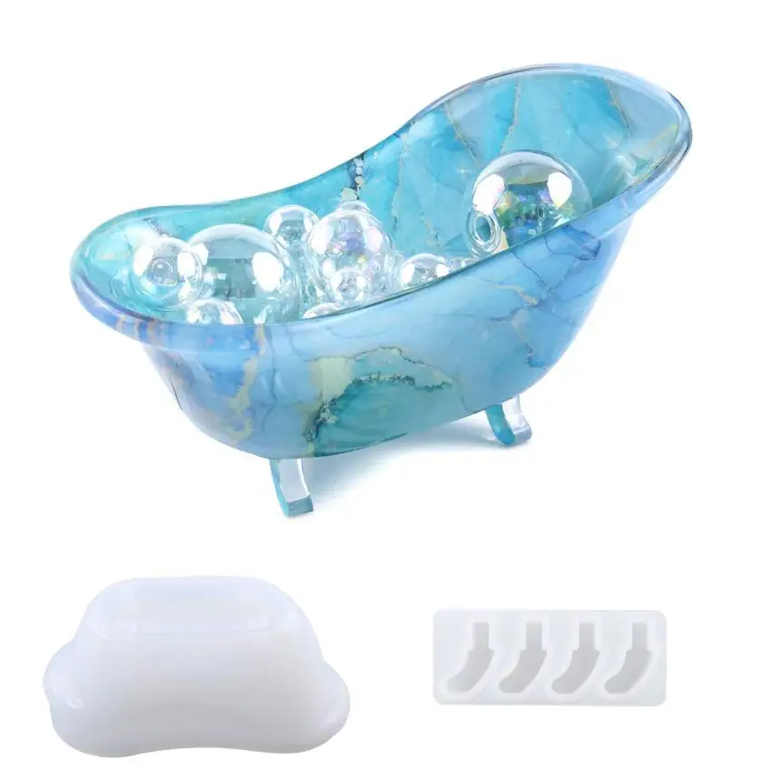 DIY Crystal Epoxy Resin Mold Bathtub Soap Box Storage Box Tray Mirror Silicone Mold
DIY Crystal Epoxy Resin Mold Bathtub Soap Box Storage Box Tray Mirror Silicone Mold