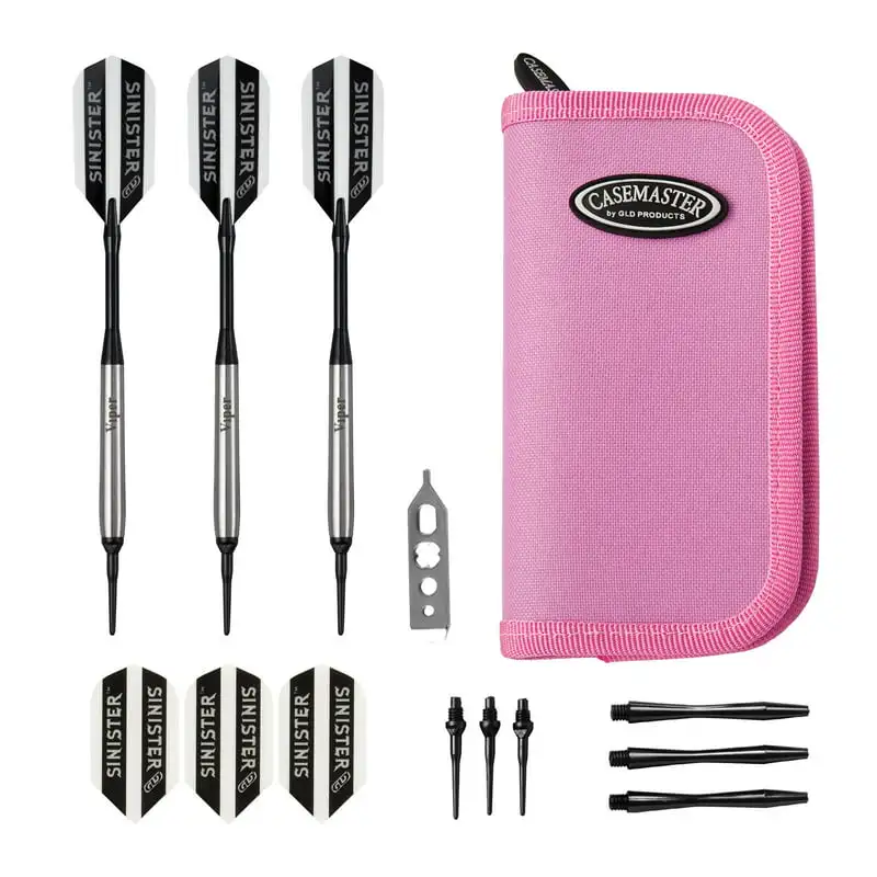 Tungsten Soft Tip Darts Smooth Barrel 16 Grams and Pink Nylon Case
Tungsten Soft Tip Darts Smooth Barrel 16 Grams and Pink Nylon Case