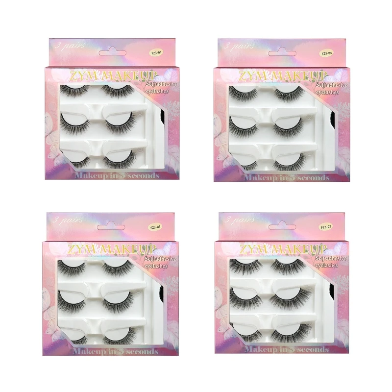 Reusable Self-Adhesive Eyelashes No Glue or Eyeliner Needed, 3 Secs To Put On False Lashes with Applicator for Womens
Reusable Self-Adhesive Eyelashes No Glue or Eyeliner Needed, 3 Secs To Put On False Lashes with Applicator for Womens