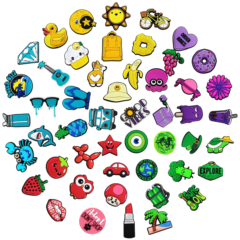 1pc Colorful Cute Cartoon Vsco Girl PVC Croc Charms Decoration Fit Clog Sandals Garden Shoe Accessories Kids Party Gift
1pc Colorful Cute Cartoon Vsco Girl PVC Croc Charms Decoration Fit Clog Sandals Garden Shoe Accessories Kids Party Gift
