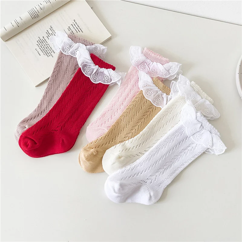 Blotona Kids Girls Breathable Socks, Cutout Knitting Lace Patchwork Spring Fall Princess Stockings Toddler Thin Socks 6M-3Y
Blotona Kids Girls Breathable Socks, Cutout Knitting Lace Patchwork Spring Fall Princess Stockings Toddler Thin Socks 6M-3Y