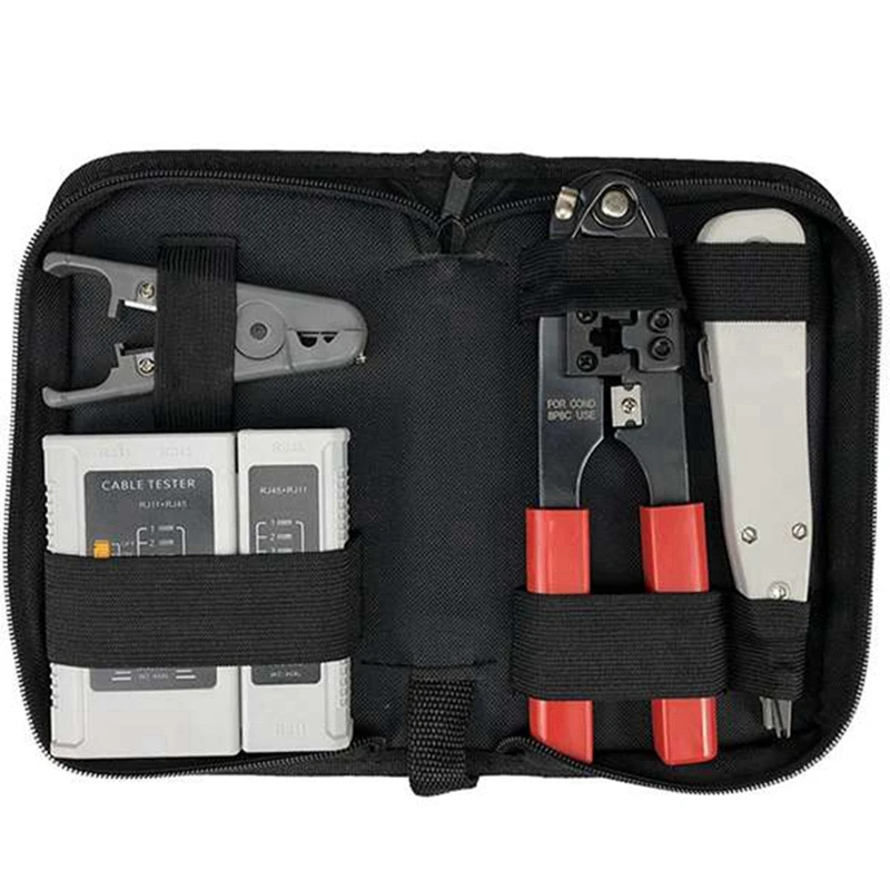 4-Piece Network Cable Tester Wire Crimping Pliers Network Tool Combination Set Punching Tool
4-Piece Network Cable Tester Wire Crimping Pliers Network Tool Combination Set Punching Tool