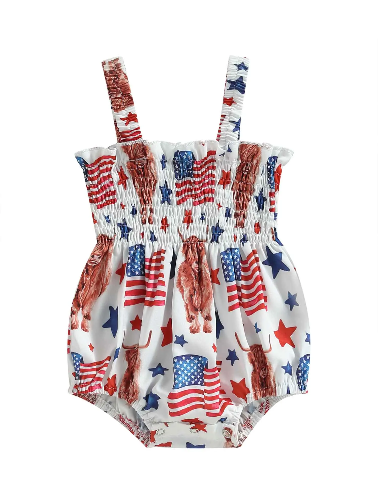 Toddler Baby Girl 4th of July Outfits Sleeveless Bubble Romper with Headband Memorial Day Summer Clothing
Toddler Baby Girl 4th of July Outfits Sleeveless Bubble Romper with Headband Memorial Day Summer Clothing