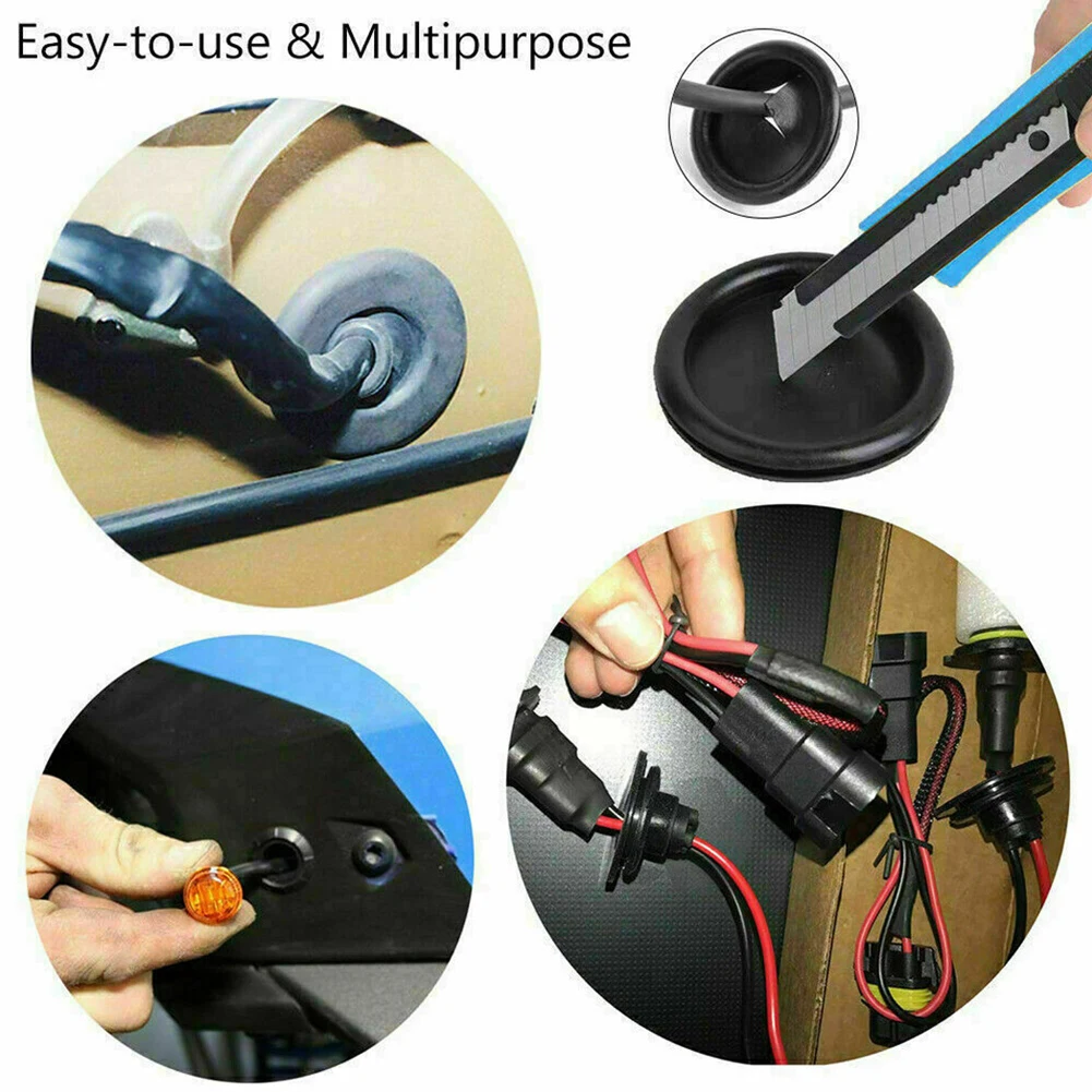 Open/Closed Rubber Grommet Wiring Bung 200PCS Assorted Size Black Blanking Grommets Blind Plug Rubber Tools Durable
Open/Closed Rubber Grommet Wiring Bung 200PCS Assorted Size Black Blanking Grommets Blind Plug Rubber Tools Durable