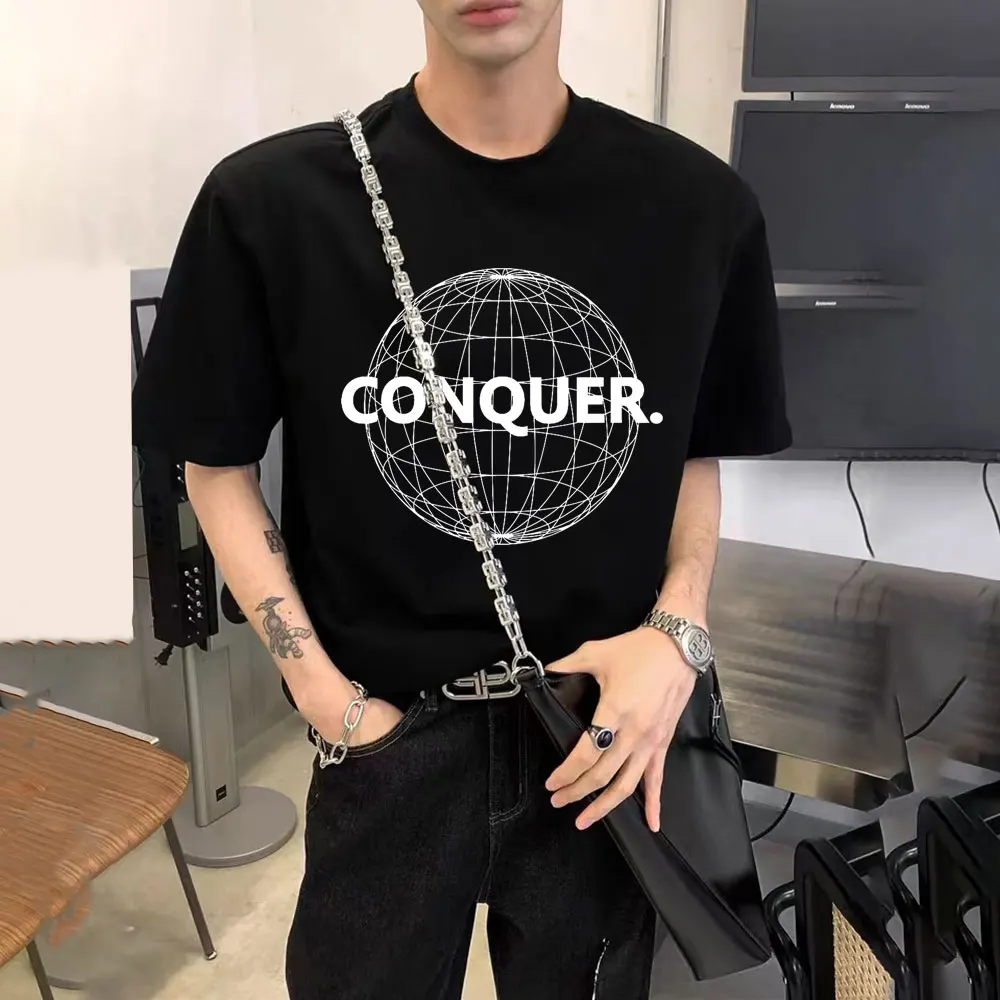 Linear Symmetrical Sphere Conquer Graphic Print T Shirt Men Women Fashion Black Tshirt Mens Funny Tops Tees Man Korean T-shirts
Linear Symmetrical Sphere Conquer Graphic Print T Shirt Men Women Fashion Black Tshirt Mens Funny Tops Tees Man Korean T-shirts