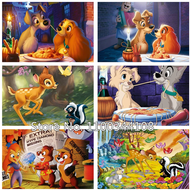 5D Diy Disney Animation Characters Diamond Painting Bambi Lady and The Tramp Cartoon Embroidery Kits Rhinestones Cross Stitch
5D Diy Disney Animation Characters Diamond Painting Bambi Lady and The Tramp Cartoon Embroidery Kits Rhinestones Cross Stitch