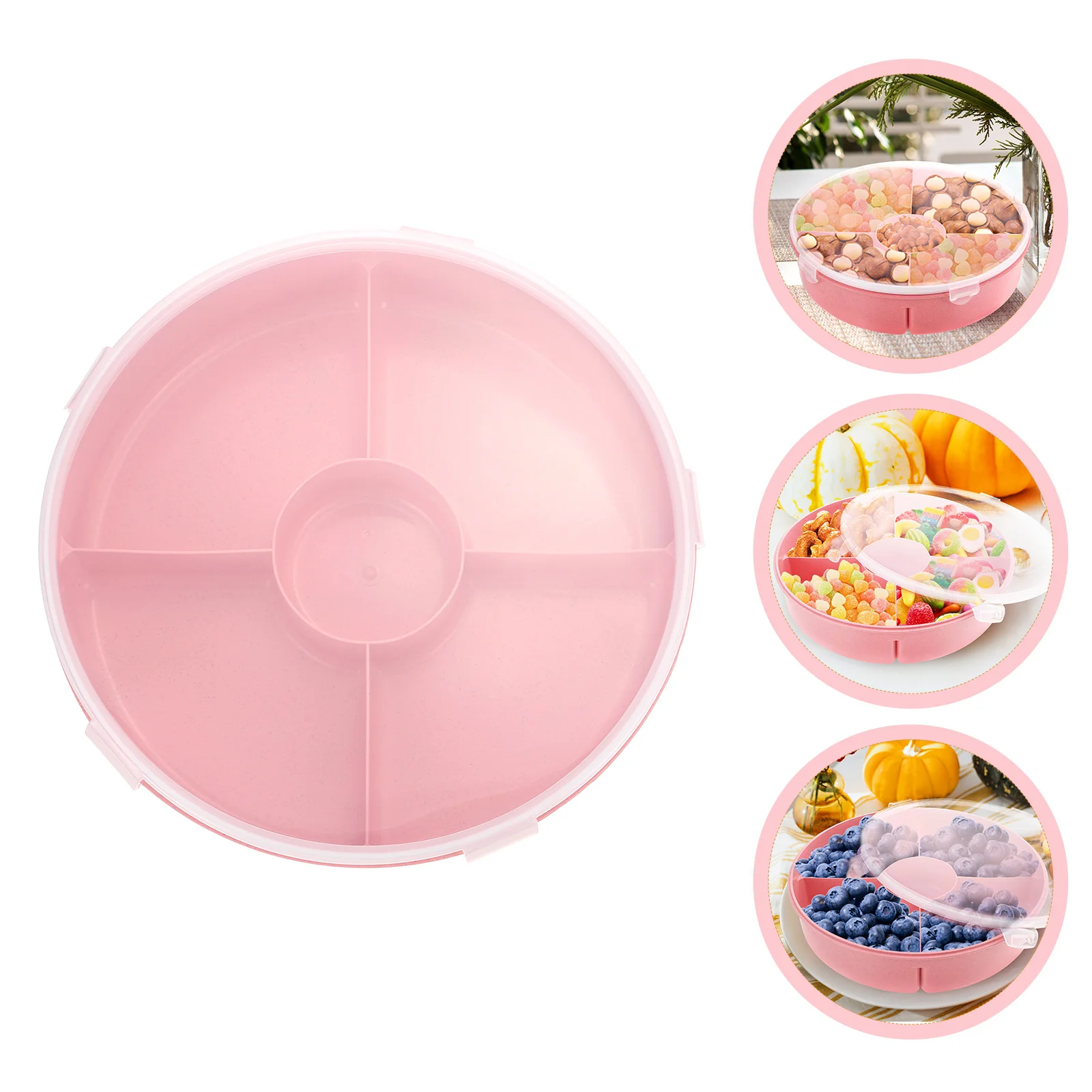 Candy and Nut Serving Container Appetizer Tray with Lid 5 Compartment Storage Organizers Divided Snack Plate Fruit Dish Platter
Candy and Nut Serving Container Appetizer Tray with Lid 5 Compartment Storage Organizers Divided Snack Plate Fruit Dish Platter