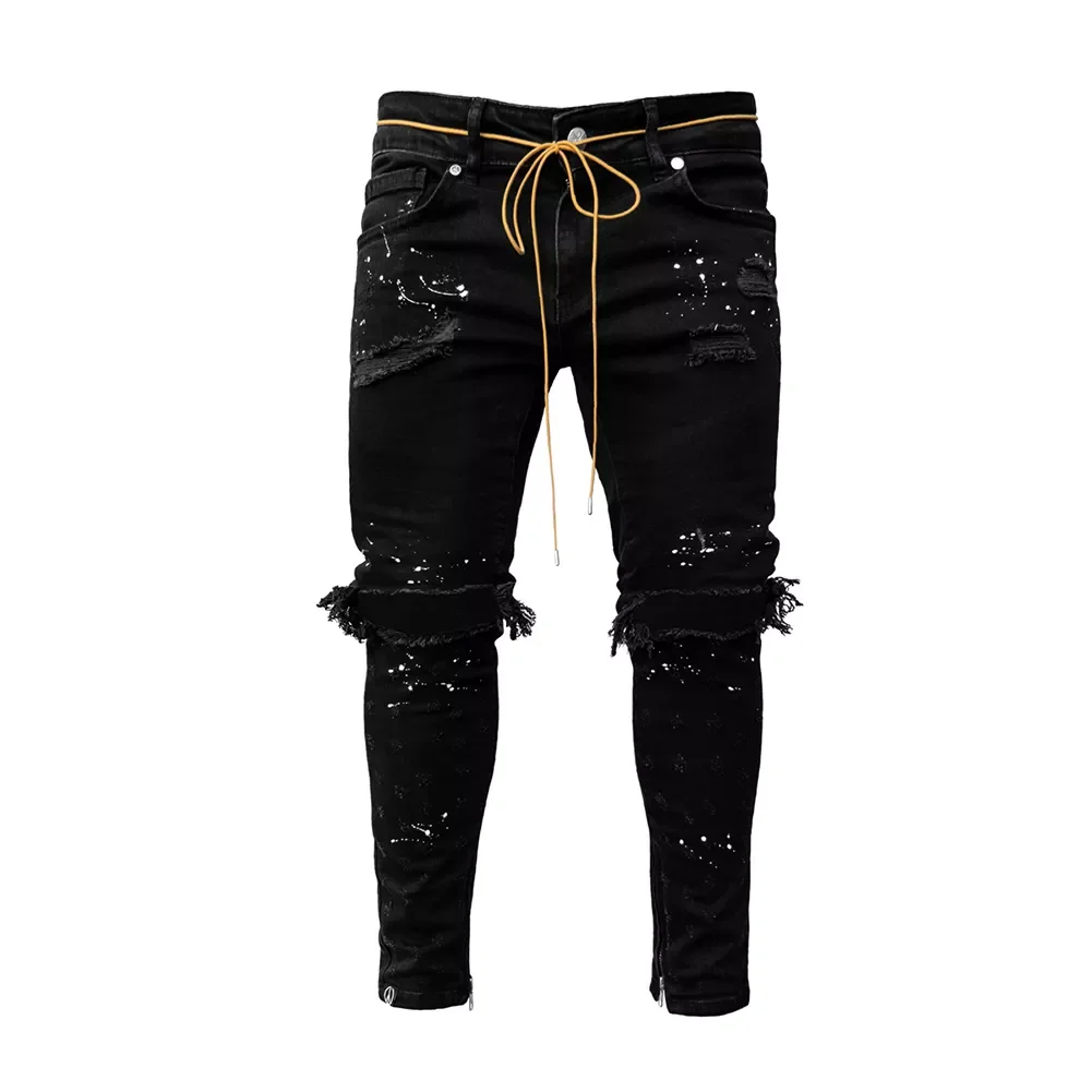 NEW IN Skinny Jeans men Streetwear Destroyed Ripped Jeans Homme Hip Hop Broken modis male Pencil Biker Embroidery Patch Pants
NEW IN Skinny Jeans men Streetwear Destroyed Ripped Jeans Homme Hip Hop Broken modis male Pencil Biker Embroidery Patch Pants