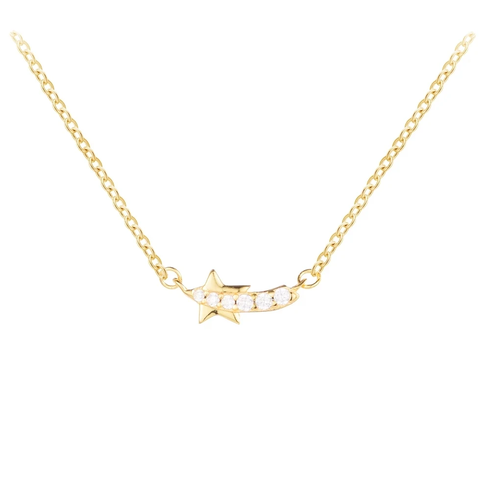 Женское ожерелье из серебра 925 пробы с паве звезд 
Женское ожерелье из серебра 925 пробы с паве звезд