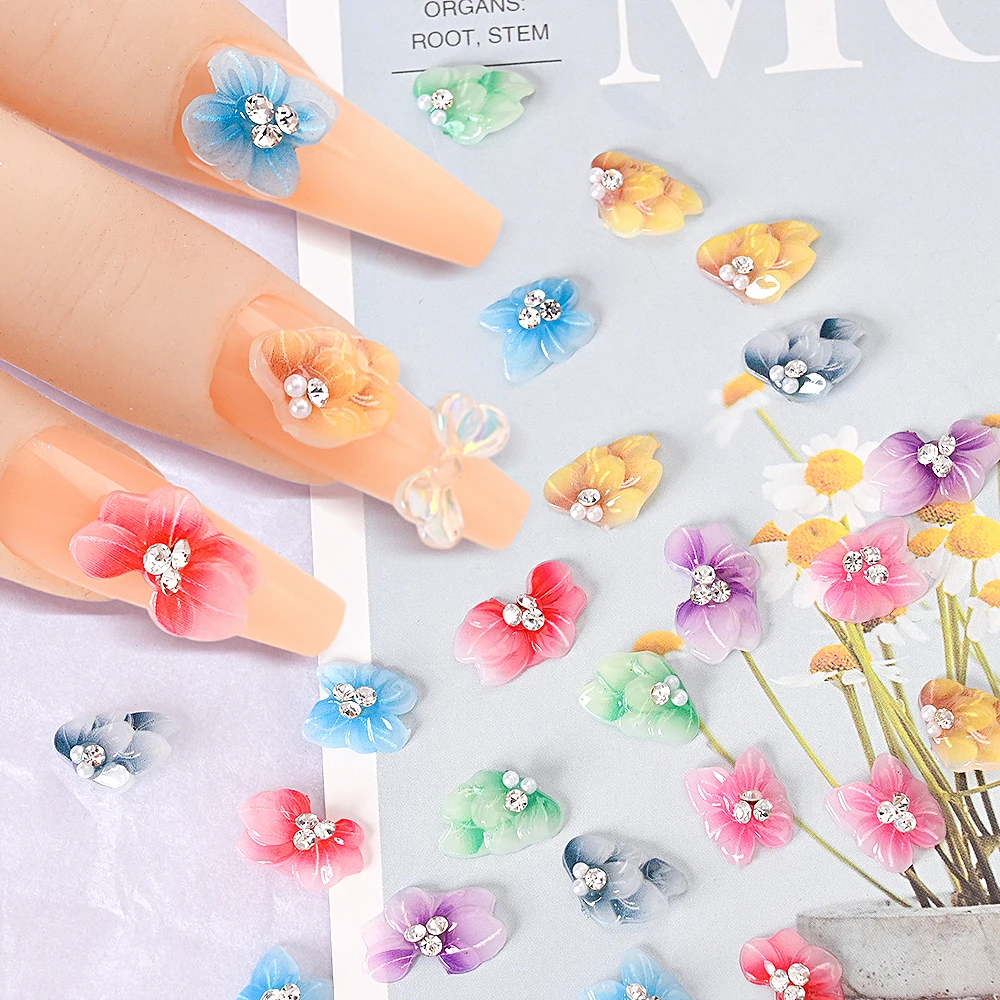 10Pcs 3D Acrylic Flowers Nail Art Decoration Embossed Floret Petal Nail Charm Rhinestones Butterfly Flower Nail Jewelry Manicure
10Pcs 3D Acrylic Flowers Nail Art Decoration Embossed Floret Petal Nail Charm Rhinestones Butterfly Flower Nail Jewelry Manicure