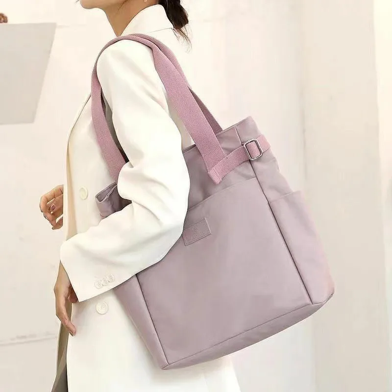 

The new 2023 bags Japanese single shoulder bag canvas large capacity recreation joker female opening package