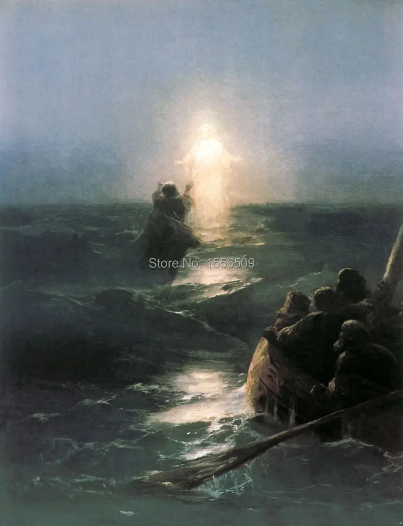 TOP art oil painting --Seascape Christ Walking on the water -Free shipping cost--36 " large-Handcraft Oil Painting
TOP art oil painting --Seascape Christ Walking on the water -Free shipping cost--36 " large-Handcraft Oil Painting