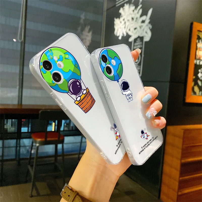 Cartoon Astronaut Luxury Ultra Thin Clear Phone Case For Apple iPhone 11 12 13 Pro Max 12 13 Mini X XR XS Max SE 6 6s 7 8 Plus
Cartoon Astronaut Luxury Ultra Thin Clear Phone Case For Apple iPhone 11 12 13 Pro Max 12 13 Mini X XR XS Max SE 6 6s 7 8 Plus