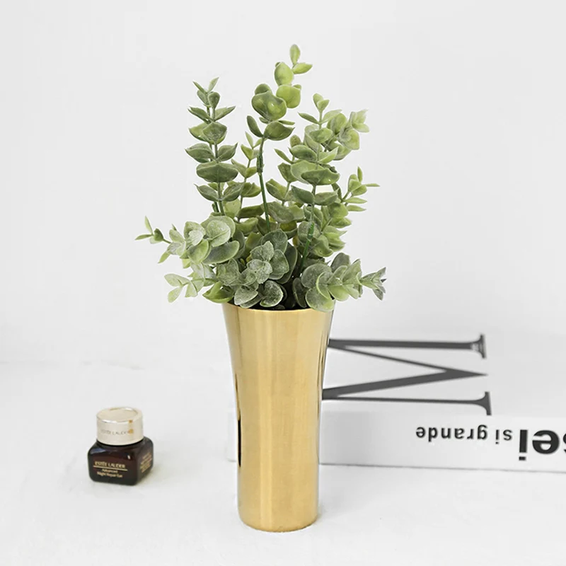 Modern Funky Mini Nordic Vase Gold Dry Grass Metal Minimalist Luxury Plant Pot Interior Florero Luxury Living Room Decoration
Modern Funky Mini Nordic Vase Gold Dry Grass Metal Minimalist Luxury Plant Pot Interior Florero Luxury Living Room Decoration