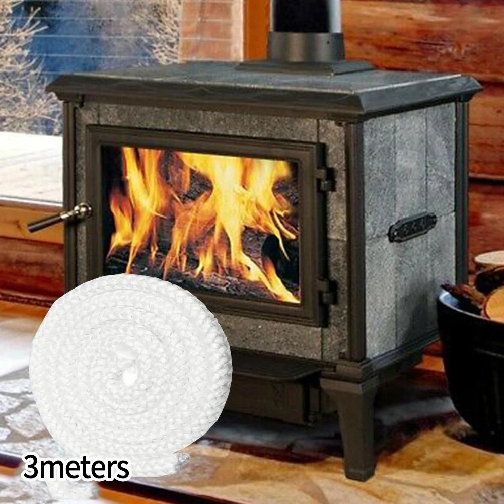 6/8/10/12mm White Gasket Cord Stove Door Fireplace Cord 3meter Fiberglass High Temperature Woodburner Sealing Rope Replacement
6/8/10/12mm White Gasket Cord Stove Door Fireplace Cord 3meter Fiberglass High Temperature Woodburner Sealing Rope Replacement