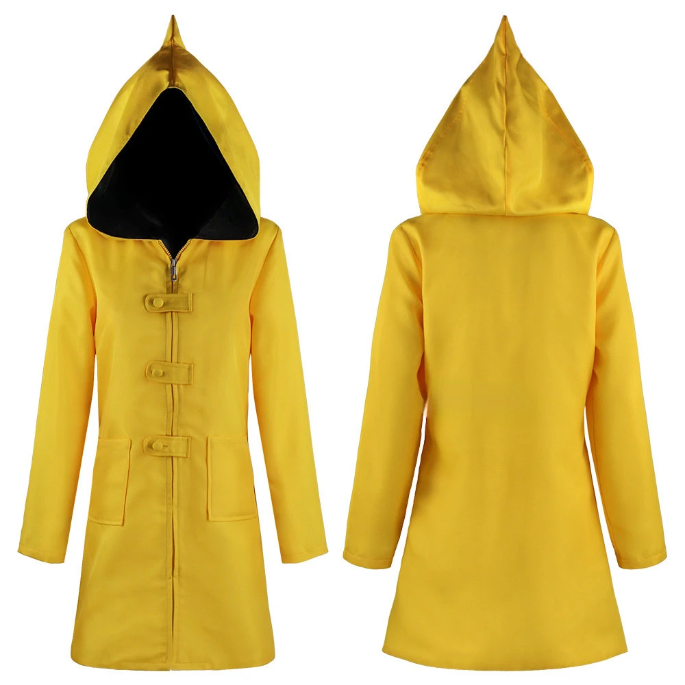 Halloween Cosplay Costume Anime Little Nightmare Cosplay Kid Six Cosplay Performance Costume Yellow Hooded Jacket Raincoat
Halloween Cosplay Costume Anime Little Nightmare Cosplay Kid Six Cosplay Performance Costume Yellow Hooded Jacket Raincoat