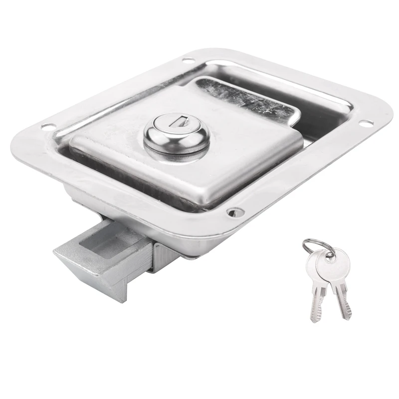 4X Paddle Slam Latch With Lock & Key Travel Trailer Lock Stainless Steel Door Latch Heavy Duty Flush Mount Handle Latch
4X Paddle Slam Latch With Lock & Key Travel Trailer Lock Stainless Steel Door Latch Heavy Duty Flush Mount Handle Latch