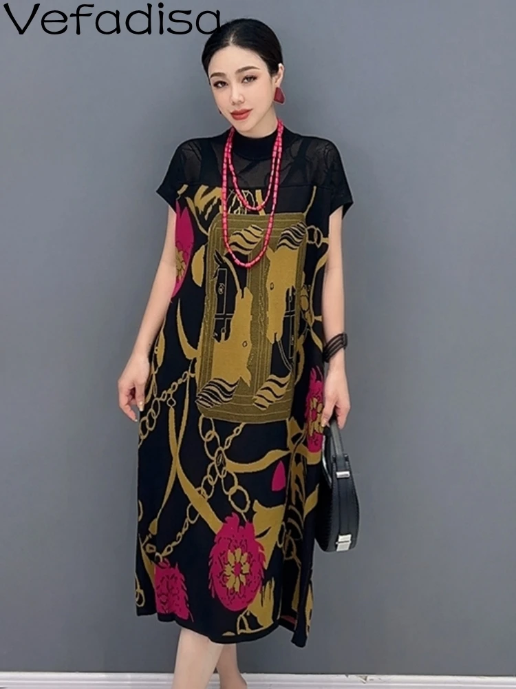 Vefadisa 2023 Summer New Women Shoulder Sleeve Knitted Mid Length Dress Casual Personalized Fashion Trendy Girl Dress ZY1907
Vefadisa 2023 Summer New Women Shoulder Sleeve Knitted Mid Length Dress Casual Personalized Fashion Trendy Girl Dress ZY1907