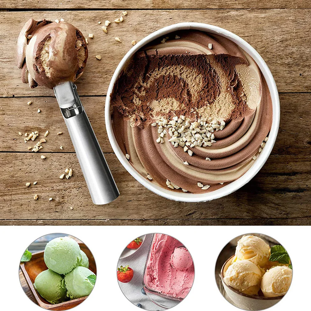 Kitchen Tools Ice Cream Scoop Ice Cream Fruit Spoon Kitchen Supplie Perfectly Round Shape Stainless Steel Silver
Kitchen Tools Ice Cream Scoop Ice Cream Fruit Spoon Kitchen Supplie Perfectly Round Shape Stainless Steel Silver
