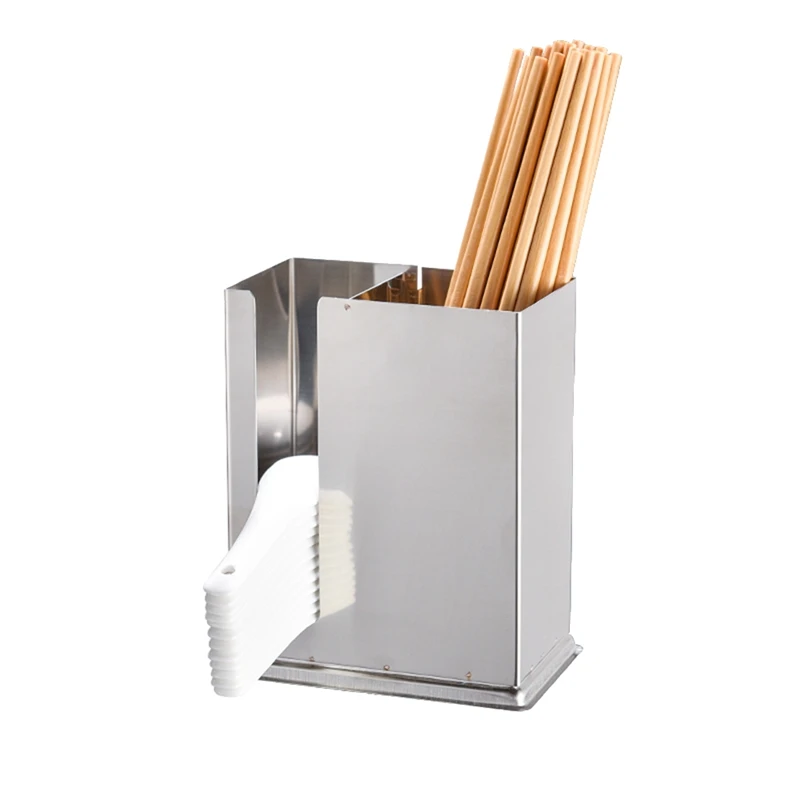 Квадратная утолщенная корзина для палочек для еды из нержавеющей стали, коробка для хранения в ресторане, коробка для палочек для еды
Квадратная утолщенная корзина для палочек для еды из нержавеющей стали, коробка для хранения в ресторане, коробка для палочек для еды