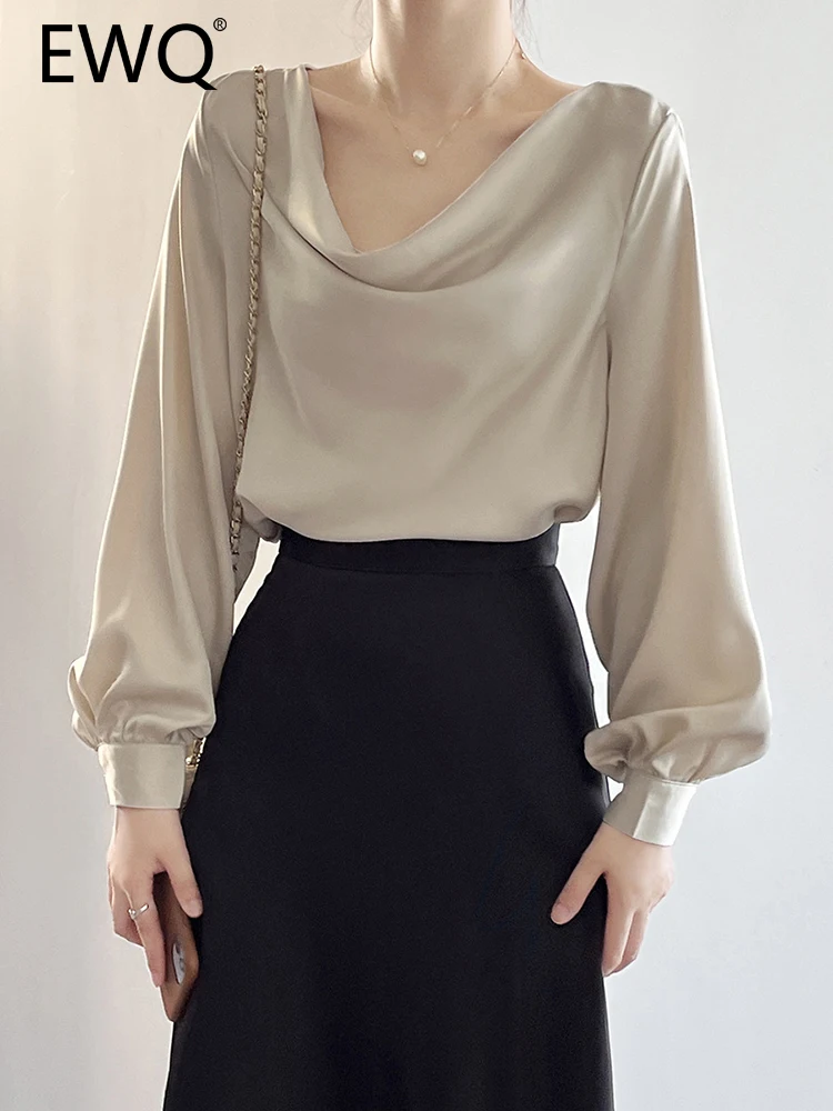 EWQ Elegant Chiffon Pullover Shirt For Women Round Neck Long Sleeve Office Lady Female Blouses 2023 Autumn New Tops 26D5353
EWQ Elegant Chiffon Pullover Shirt For Women Round Neck Long Sleeve Office Lady Female Blouses 2023 Autumn New Tops 26D5353