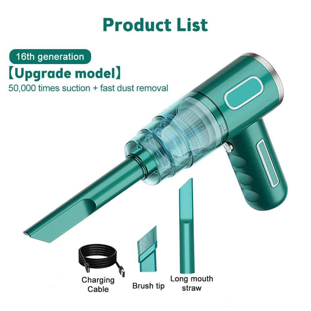 Handheld Vacuum Cleaner 14500PA Cordless Vacuum Car Wireless Portable Multi-function Vacuum Cleaner Household Cleaning Tools
Handheld Vacuum Cleaner 14500PA Cordless Vacuum Car Wireless Portable Multi-function Vacuum Cleaner Household Cleaning Tools