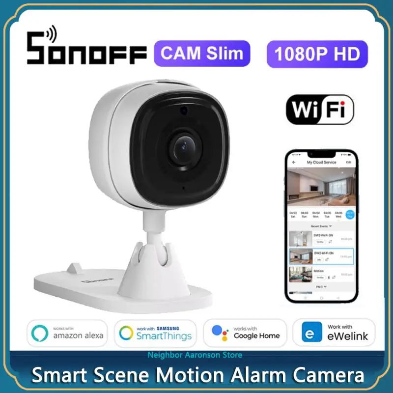 SONOFF CAM Slim WiFi Smart Security Camera 1080P HD Motion Alarm Two-Way Audio EWeLink App Scene Linkage For Alexa Google Home
SONOFF CAM Slim WiFi Smart Security Camera 1080P HD Motion Alarm Two-Way Audio EWeLink App Scene Linkage For Alexa Google Home