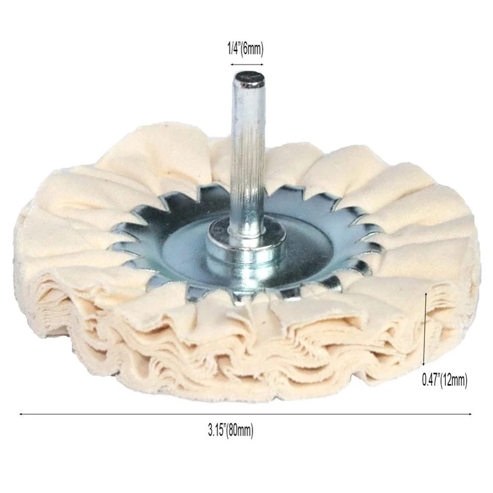 Buffs Wheel Buffing Wheel 1pc 80mm Buffing Cotton Airway Open Bias Polishing Wheel White For Metal Jewelry Nice
Buffs Wheel Buffing Wheel 1pc 80mm Buffing Cotton Airway Open Bias Polishing Wheel White For Metal Jewelry Nice