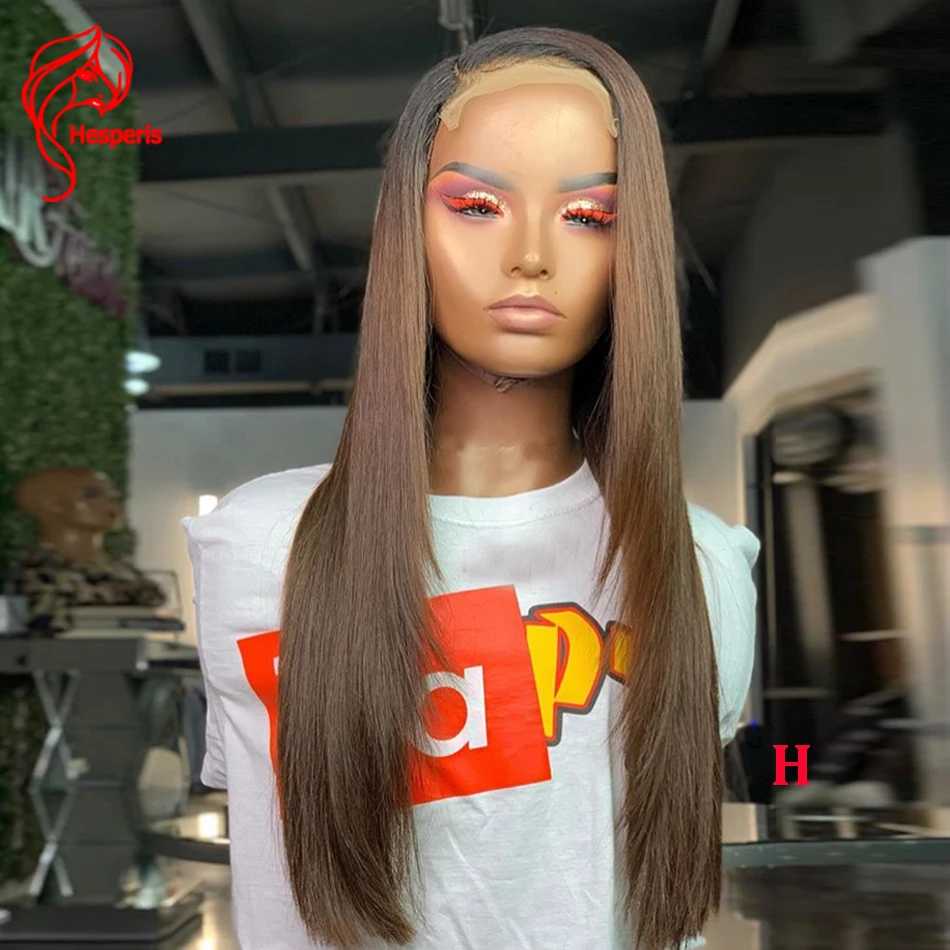Парики Hesperis из искусственной кожи на шелковой основе с застежкой на шнуровке для черных женщин, шелковые прямые парики из человеческих волос с эффектом омбре, предварительно выщипанные бразильские Реми 
Парики Hesperis из искусственной кожи на шелковой основе с застежкой на шнуровке для черных женщин, шелковые прямые парики из человеческих волос с эффектом омбре, предварительно выщипанные бразильские Реми