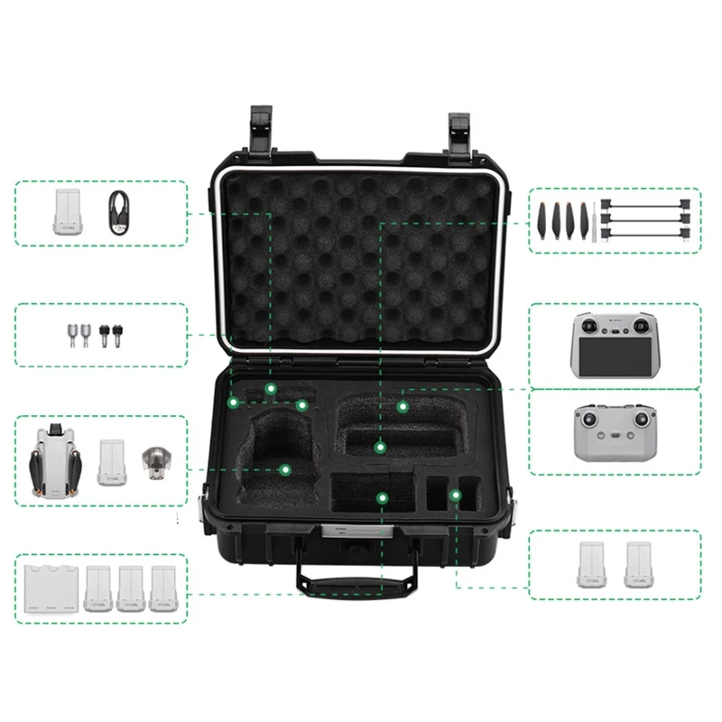 Drone Explosion Proof Case Portable Waterproof Box Hard Shell Large Capacity Case for Mini 3 Pro Universal Accessories
Drone Explosion Proof Case Portable Waterproof Box Hard Shell Large Capacity Case for Mini 3 Pro Universal Accessories