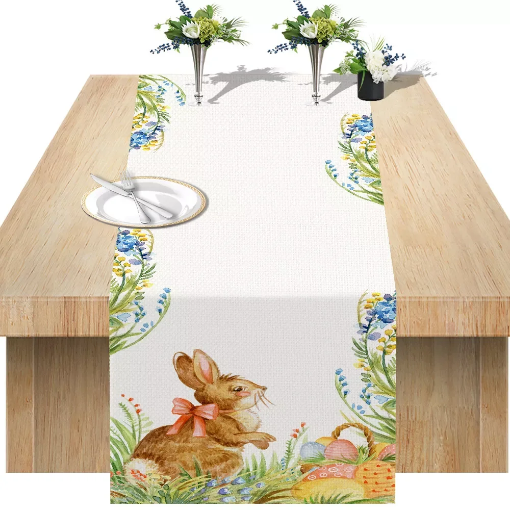 Bunny Printed Table Runner Easter Party Table Decoration Happy Easter Day Printed Kitchen Dining Linen Tablecloth
Bunny Printed Table Runner Easter Party Table Decoration Happy Easter Day Printed Kitchen Dining Linen Tablecloth
