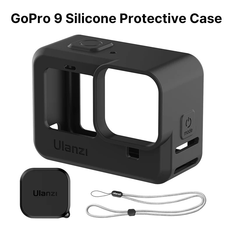 Силиконовый чехол Ulanzi для GoPro hero 11 10 9, Черная защитная рамка с присоской, аксессуары для экшн-камеры
Силиконовый чехол Ulanzi для GoPro hero 11 10 9, Черная защитная рамка с присоской, аксессуары для экшн-камеры