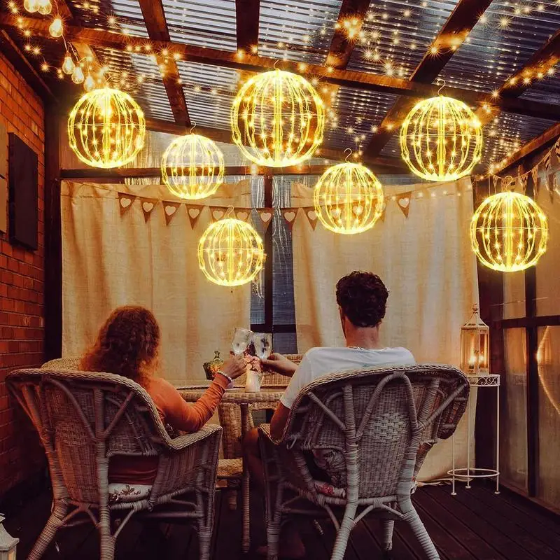 Christmas Sphere Lights Lighted Sphere Balls Outdoor Fold Flat Metal Frame Large Ball Lights Fairy Lights For Porch Patio
Christmas Sphere Lights Lighted Sphere Balls Outdoor Fold Flat Metal Frame Large Ball Lights Fairy Lights For Porch Patio