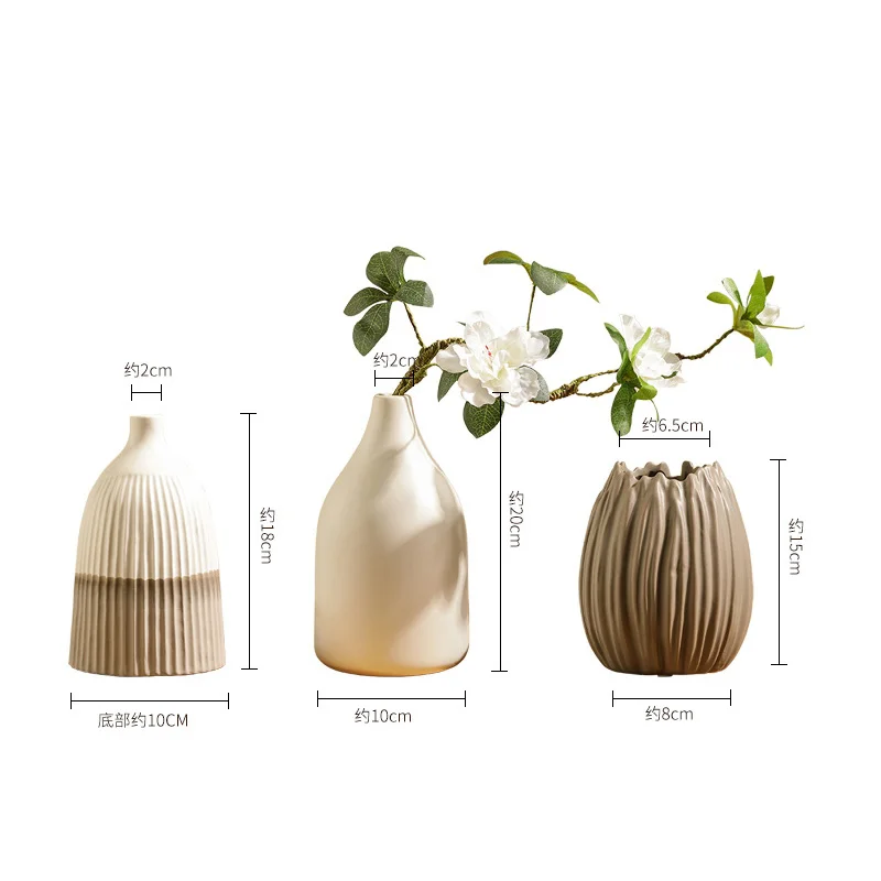 ceramic Creative vases Japanese Classic white/gray Porcelain tabletop flower vases crafts home decor living room decoration 
ceramic Creative vases Japanese Classic white/gray Porcelain tabletop flower vases crafts home decor living room decoration