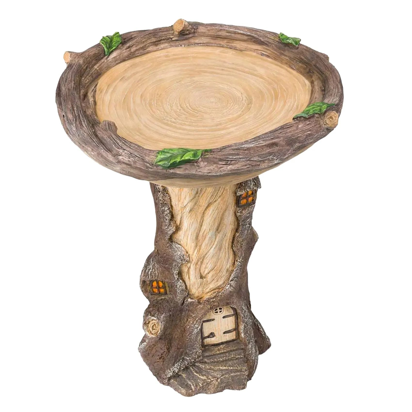 Tree House Polyresin Bird Bath Brown Pedestal Handmade Gifts for Outdoor Home Garden Lawn Yard Decorations
Tree House Polyresin Bird Bath Brown Pedestal Handmade Gifts for Outdoor Home Garden Lawn Yard Decorations