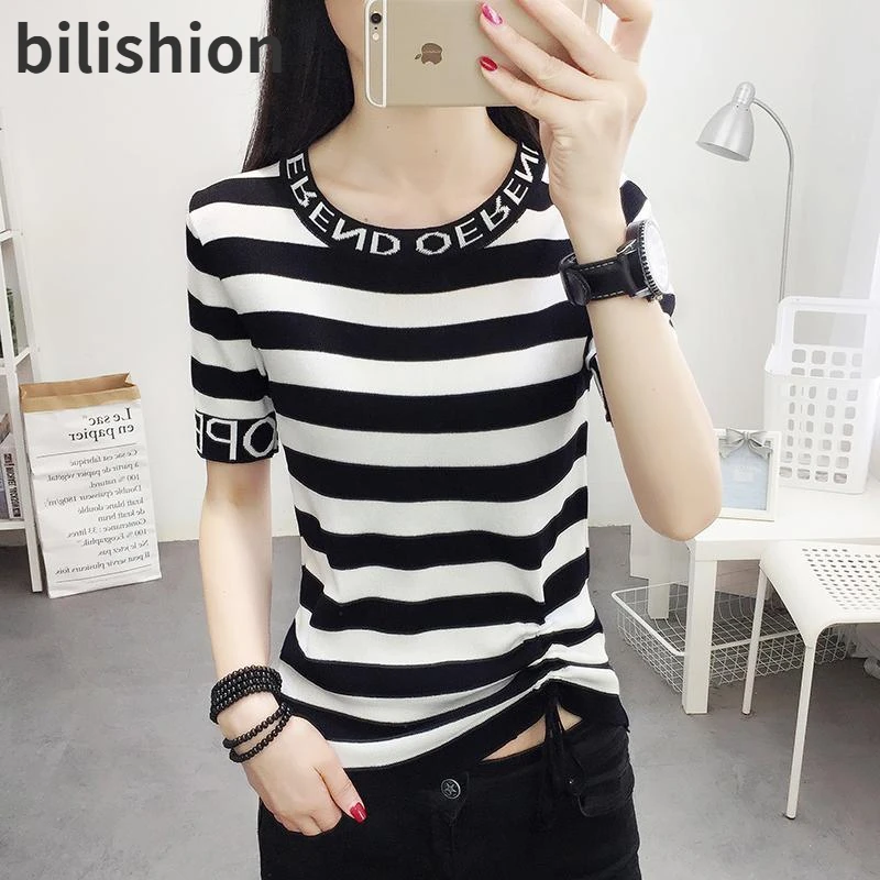 Blusas Mujer De Moda 2022 Short Sleeves Solid Women Tees Free Shipping High Quality Sexy Striped Crew Neck Tops Clothing
Blusas Mujer De Moda 2022 Short Sleeves Solid Women Tees Free Shipping High Quality Sexy Striped Crew Neck Tops Clothing