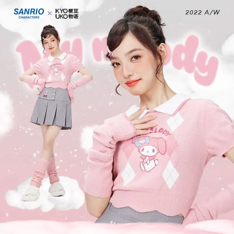 Kawaii Sanrioed Anime Cartoon My Melody Series Sweet Sweater Knit Tops with Sleeves Slim Fitting Top Baby Boy Girl Festival Gift
Kawaii Sanrioed Anime Cartoon My Melody Series Sweet Sweater Knit Tops with Sleeves Slim Fitting Top Baby Boy Girl Festival Gift