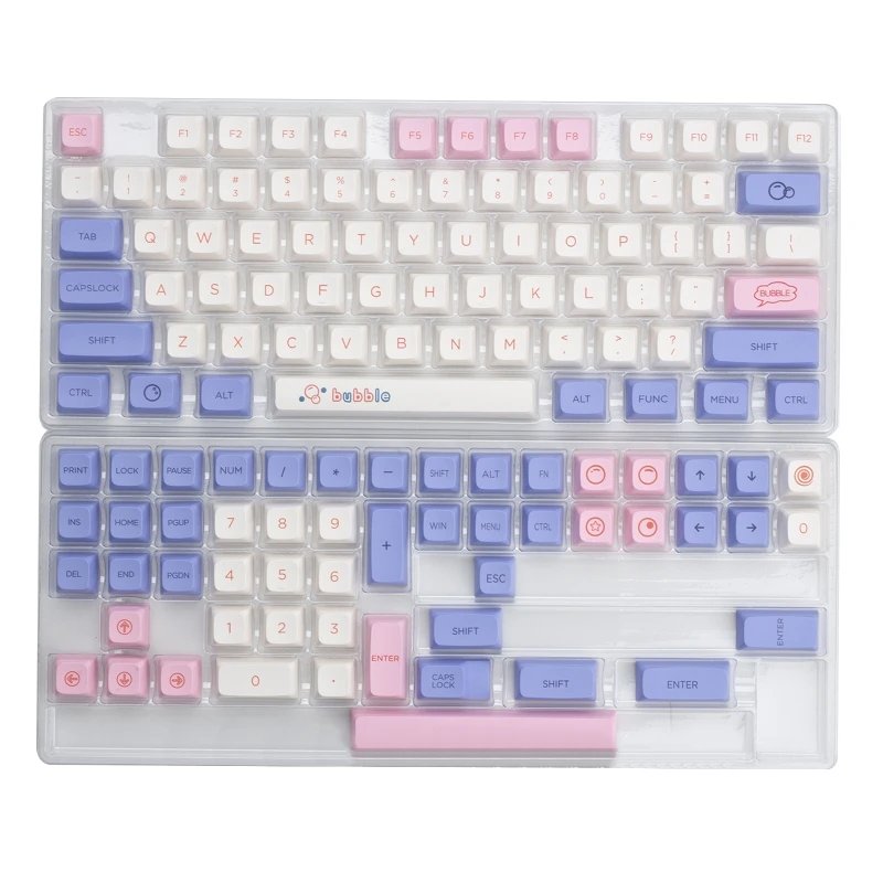 126 клавиш XDA колпачки для клавиш PBT краситель Sub колпачок для клавиш пузырьковая раскладка вишни для переключателя MX
126 клавиш XDA колпачки для клавиш PBT краситель Sub колпачок для клавиш пузырьковая раскладка вишни для переключателя MX
