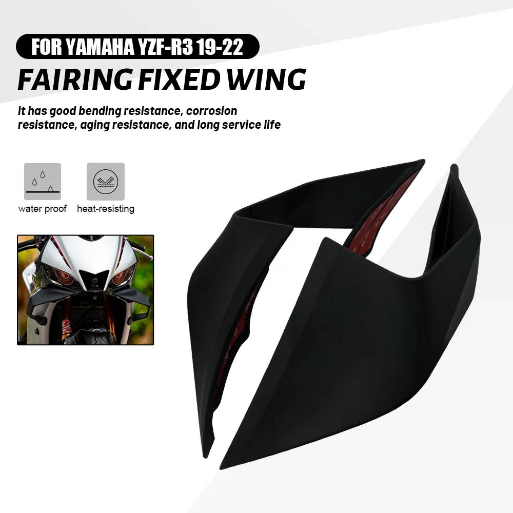 Fairing Fixed Wind Wing For Yamaha YZF R3 2019 2020 2021 2022 Motorcycle Modified Aerodynamic fins Side Wind Wing Spoiler
Fairing Fixed Wind Wing For Yamaha YZF R3 2019 2020 2021 2022 Motorcycle Modified Aerodynamic fins Side Wind Wing Spoiler
