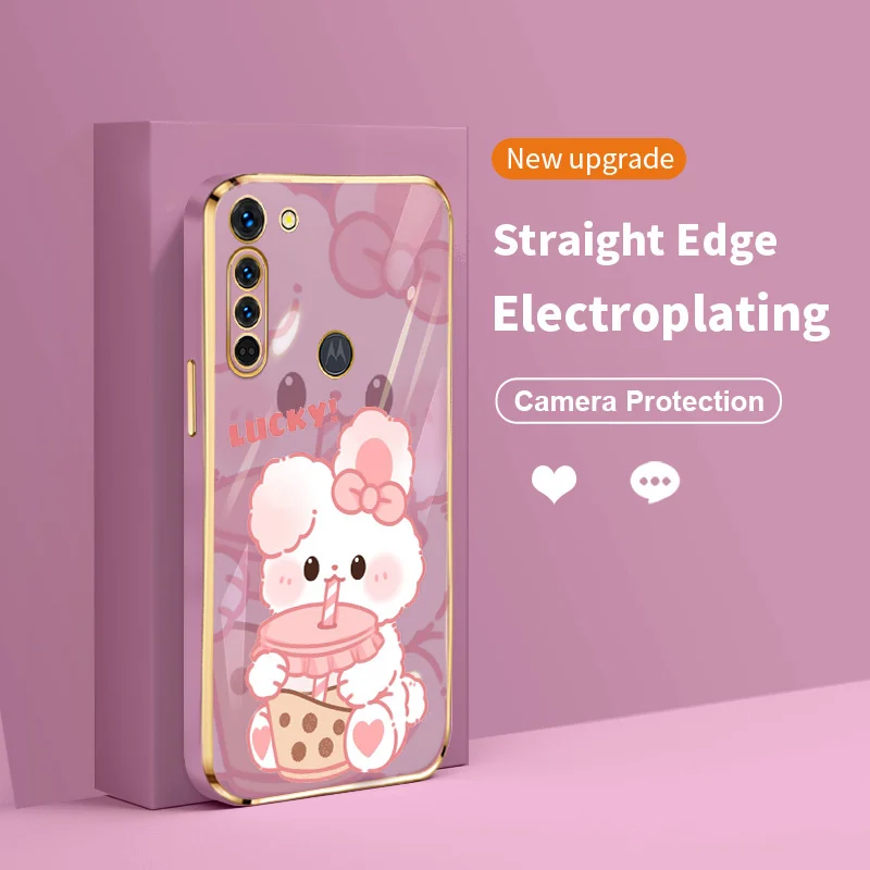 Ultra Thin Plating Cover for Motorola Moto G8 G8 Play G9 Power G9 Plus G Stylus G40 Fusion G60 Luxury Drink Milk bow Rabbit Case
Ultra Thin Plating Cover for Motorola Moto G8 G8 Play G9 Power G9 Plus G Stylus G40 Fusion G60 Luxury Drink Milk bow Rabbit Case