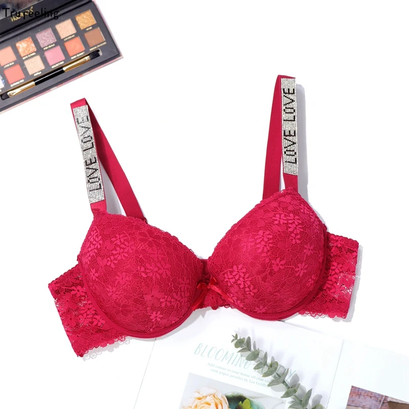 Trufeeling Women Sexy Bra Lace Wire Lingerie Rhinestone Decoration Underwear 36B 38B 40B 42 B Cup Bras For Dress
Trufeeling Women Sexy Bra Lace Wire Lingerie Rhinestone Decoration Underwear 36B 38B 40B 42 B Cup Bras For Dress