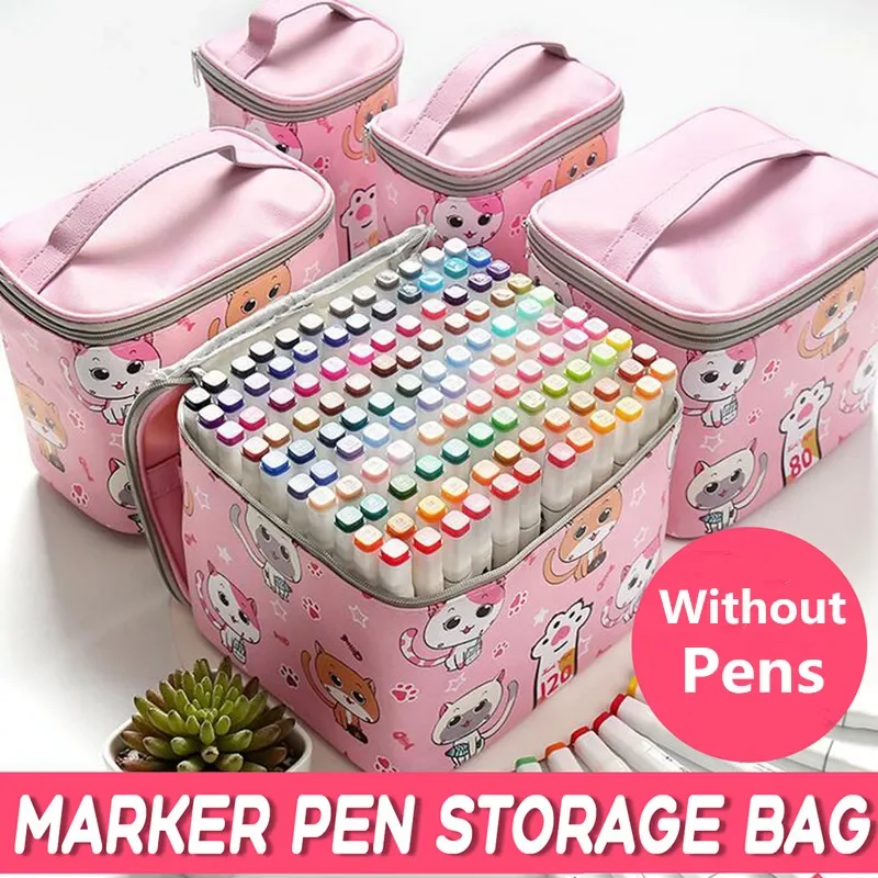 Cartoon Cat Art Markers Zipper Bag Large Capacity Kids Students Pencil Bag Canvas Storage Pen Case 30/40/60/80/120 Colors
Cartoon Cat Art Markers Zipper Bag Large Capacity Kids Students Pencil Bag Canvas Storage Pen Case 30/40/60/80/120 Colors